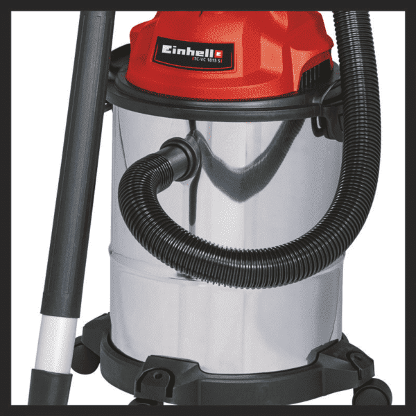 EINHELL Classic putekļu sūcējs sausai un slapjai sūkšanai, TC-VC 1815 S, 1250W, 15L - Image 2
