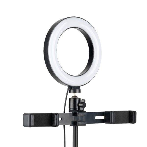 Gredzena tipa LED lampa HAVIT ST7021 ar statīvu - Image 2