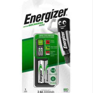 Energizer MINI lādētājs, 2000mAh/2AA