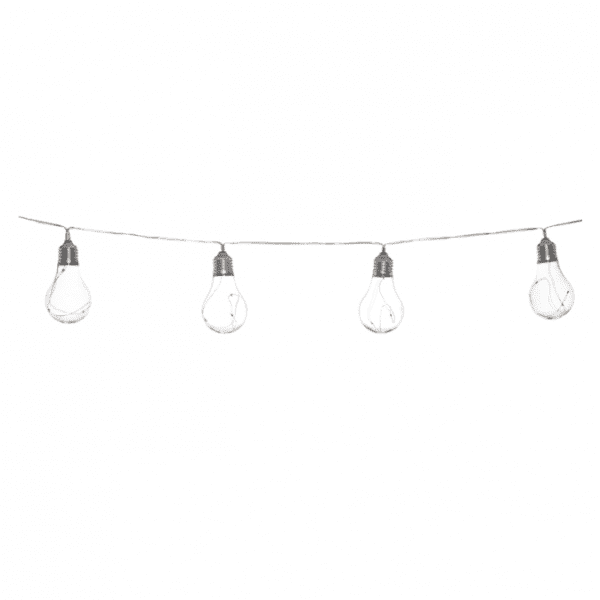 Dārza solāro lampu virtene
