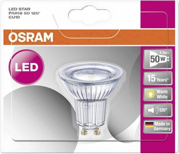 Osram LED Star spuldze PAR16 4.3W/ 827