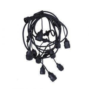 Āra dārza virtene savienojama Hanging, 6.5m 10xE27 1500W
