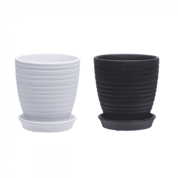 4Living Puķu pods ar paliktni, 15cm