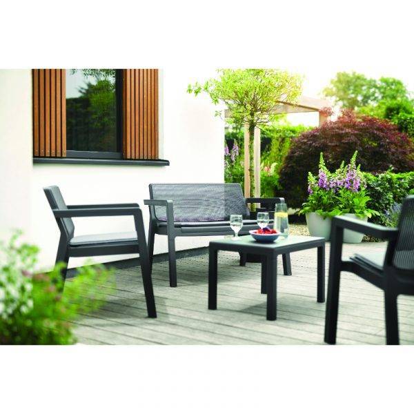 Keter Dārza mēbeļu komplekts Emily Patio Set, Pelēks - Image 6