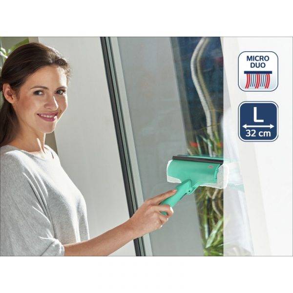 LEIFHEIT Logu birstes nomaināmā švamme Window & Frame Cleaner L micro duo - Image 2