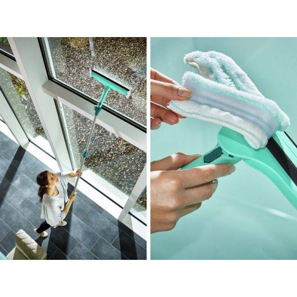 LEIFHEIT Logu birstes nomaināmā švamme Window & Frame Cleaner L micro duo - Image 3