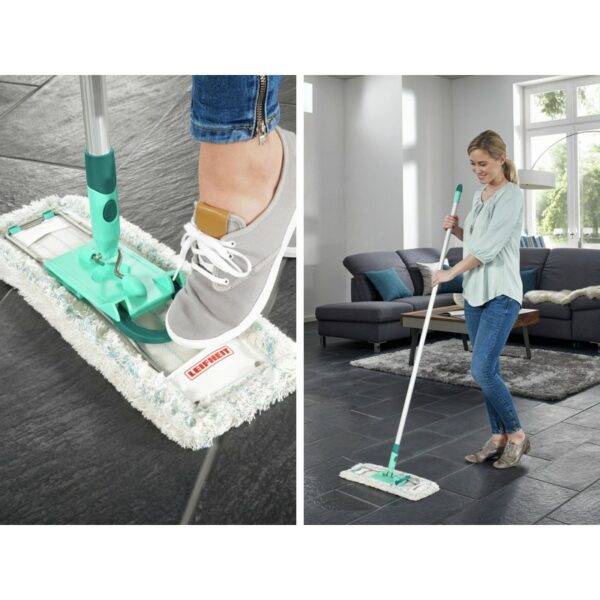 LEIFHEIT Grīdas birste ar alumīnija kātu Profi XL micro duo 42cm - Image 6