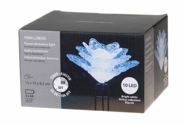 Finnlumor Dekoratīva puķe IP44, 10LED - Image 4