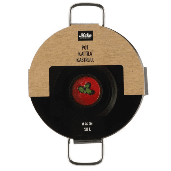 Maku nerūsējošā tērauda katls ar vāku, 10L - Image 3