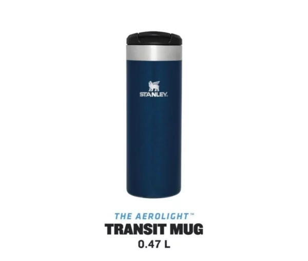 Termokrūze STANLEY The AeroLight Transit Mug 0.47L, zila - Image 3