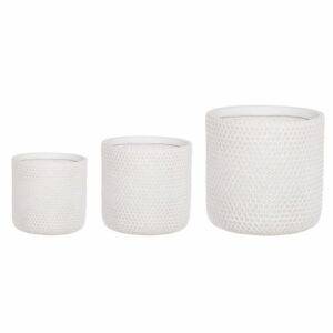 4Living Āra puķu pods Honey,  balts