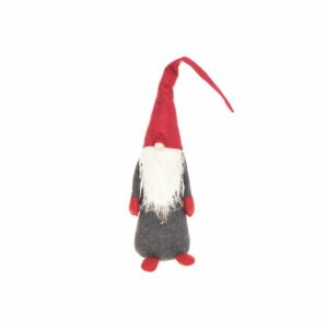 Winteria Ziemassvētku vecītis ar cepuri sark./pelēks 100cm