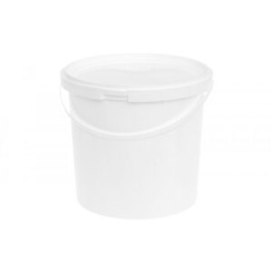 Uzglabāšanas spainis ar vāku, balts, 5L