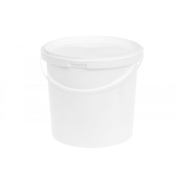 Uzglabāšanas spainis ar vāku, balts, 5L