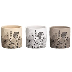 Puķu pods Pilsēta 13.5cm( 3 krāsas) 4Living